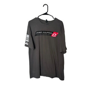 Anvil Midweight Men XL Grey T-Shirt AMS Performance Automotive Chicago Cars Race